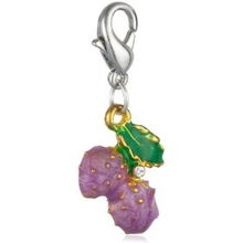 千禧福臨 托馬斯系列合金掛墜 櫻桃dy290鍍黃金底紫的獨特魅力